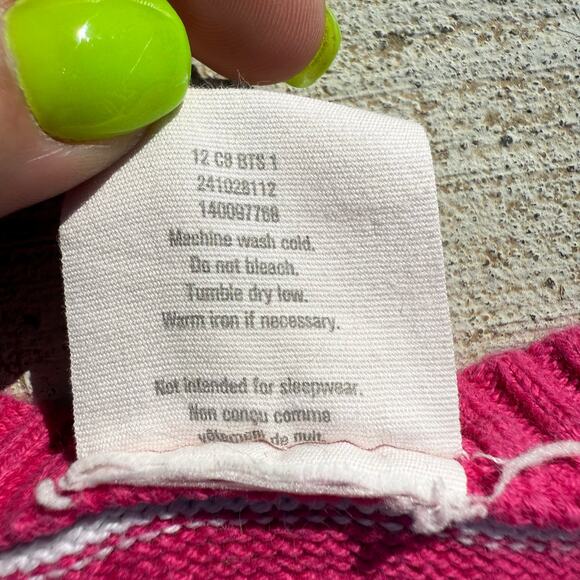 Y2K Krazy 8 Girls Pink Striped Cardigan Sweater Size 5 YEAR - Picture 4 of 6